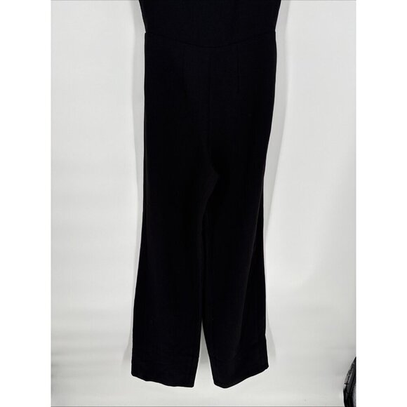 Good American Size 0 XS Black Luxe Suiting Tailored Column Jumpsuit - Picture 9 of 13
